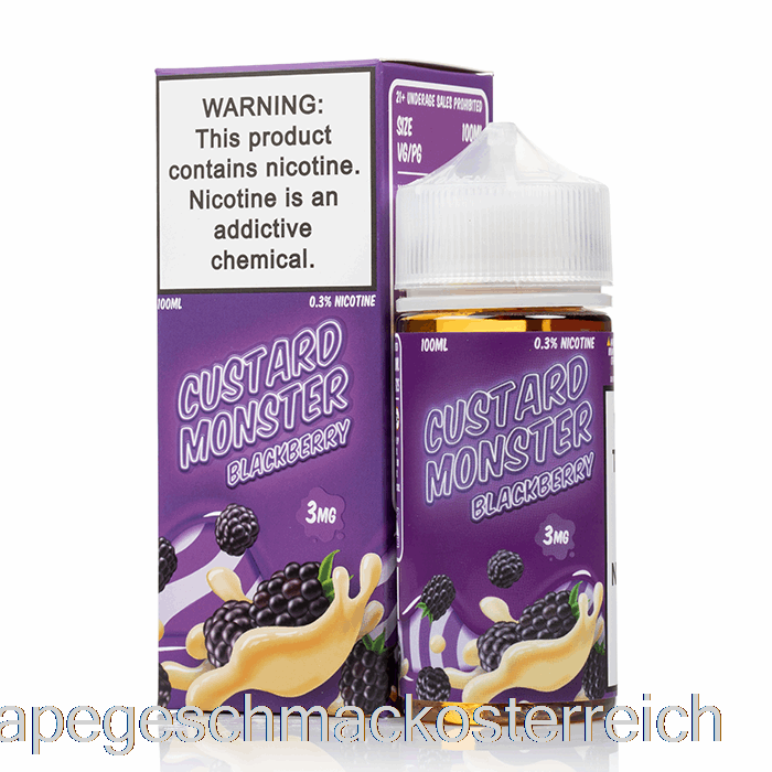 Brombeere - Vanillepudding-Monster - 100 Ml 0 Mg Vape-Geschmack